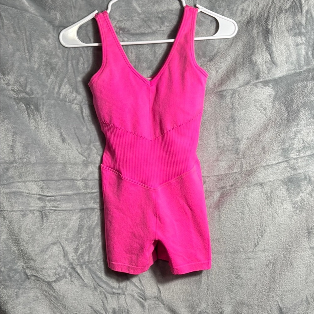 Joylab fitted romper Vibrant Pink Sleeveless Romper perfect for spring & summer‎